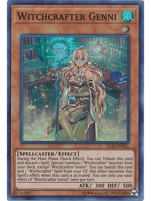 Witchcrafter Genni - IGAS-EN021 - Super Rare Unlimited
