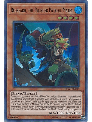 Redbeard, the Plunder Patroll Matey - IGAS-EN086 - Ultra Rare Unlimited