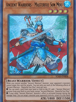 Ancient Warriors - Masterful Sun Mou - IGAS-EN008 - Ultra Rare Unlimited