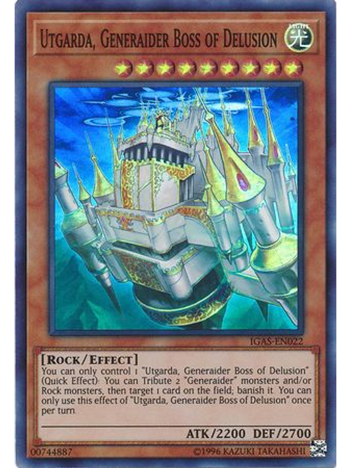 Utgarda, Generaider Boss of Delusion - IGAS-EN022 - Super Rare Unlimited 1