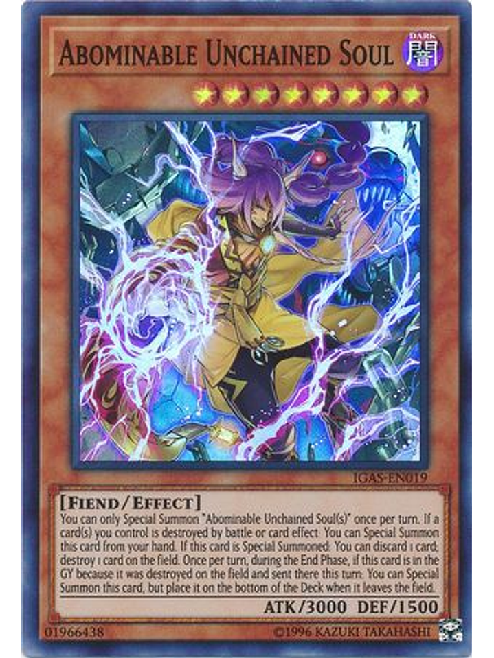Abominable Unchained Soul - IGAS-EN019 - Super Rare Unlimited 1