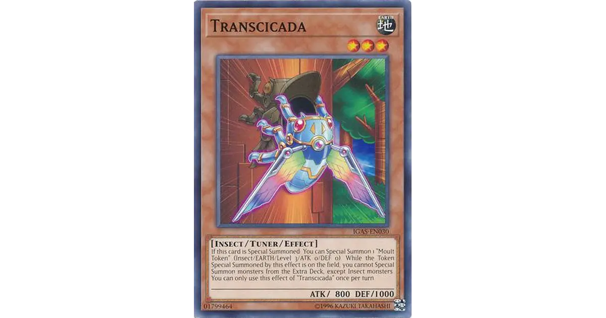 Yu-Gi-Oh! Sammelkarte 'Transcicada' – IGAS-EN030, Common, 1. Auflage, Aus Ignition Assault