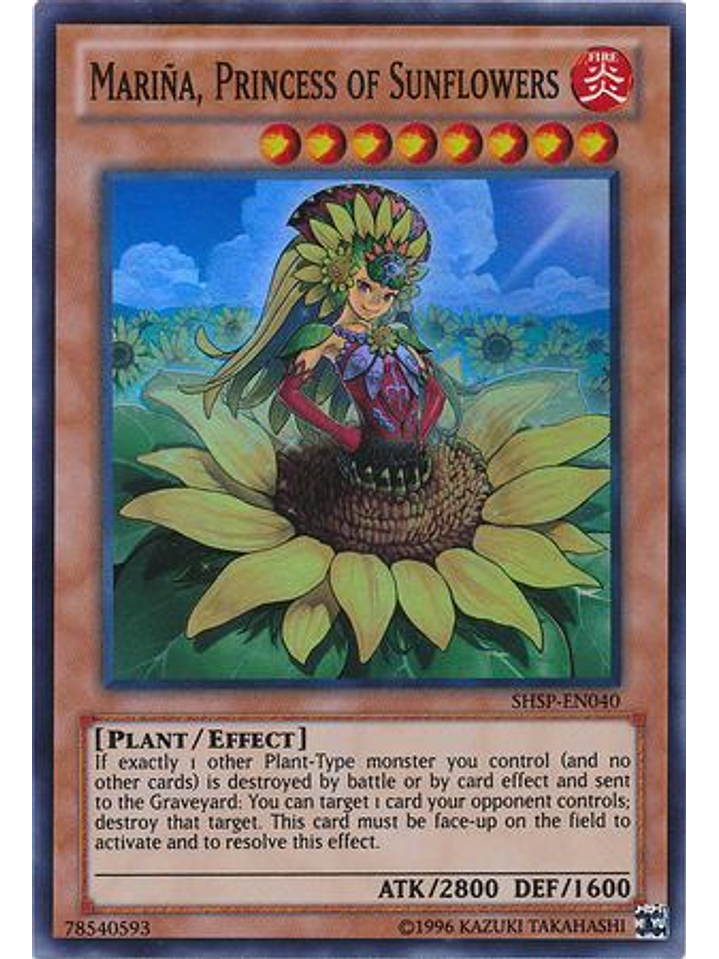 Mariña, Princess of Sunflowers - SHSP-EN040 - Super Rare Unlimited 1
