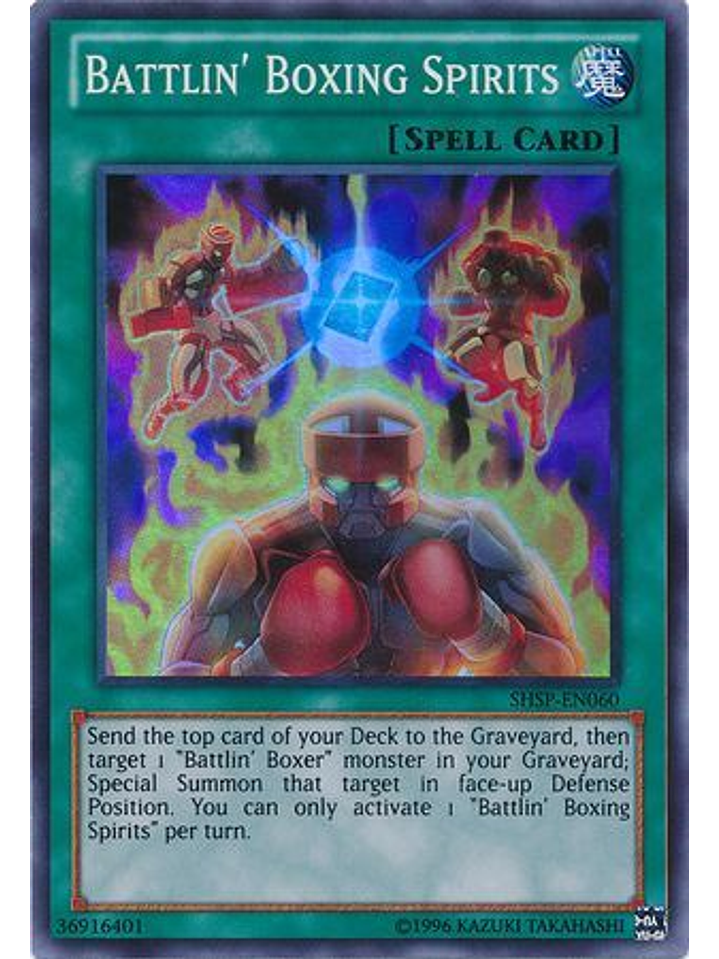 Battlin' Boxing Spirits - SHSP-EN060 - Super Rare Unlimited 1