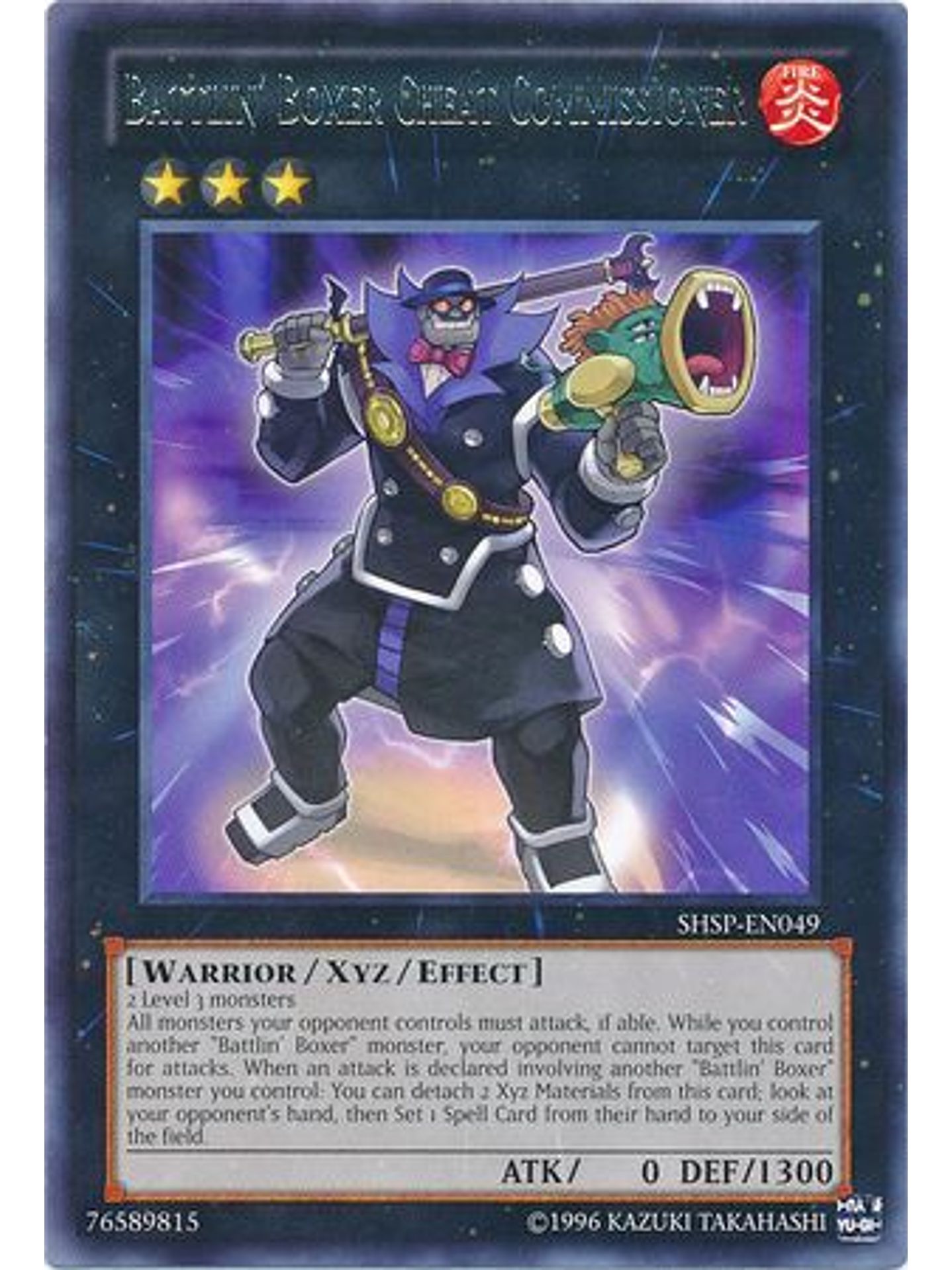 Battlin' Boxer Cheat Commissioner - SHSP-EN049 - Rare Unlimited 1