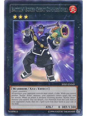 Battlin' Boxer Cheat Commissioner - SHSP-EN049 - Rare Unlimited