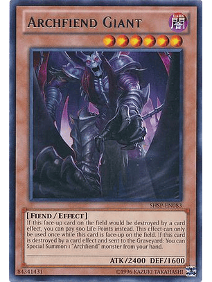 Archfiend Giant - SHSP-EN083 - Rare Unlimited