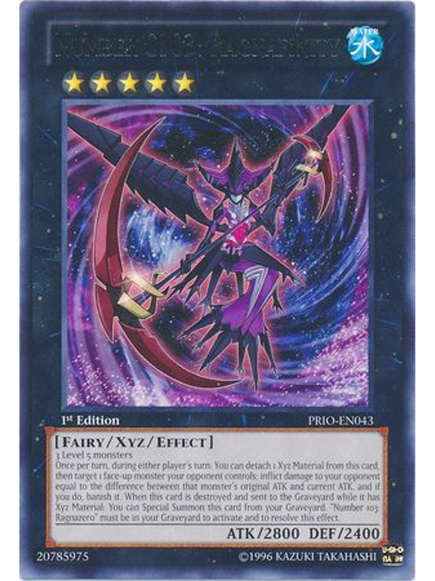 Number C103: Ragnafinity - PRIO-EN043 - Rare 1st Edition 1