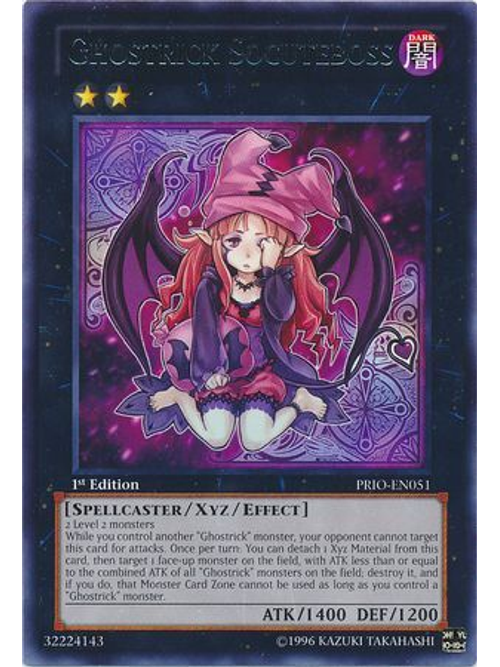 Ghostrick Socuteboss - PRIO-EN051 - Rare 1st Edition 1