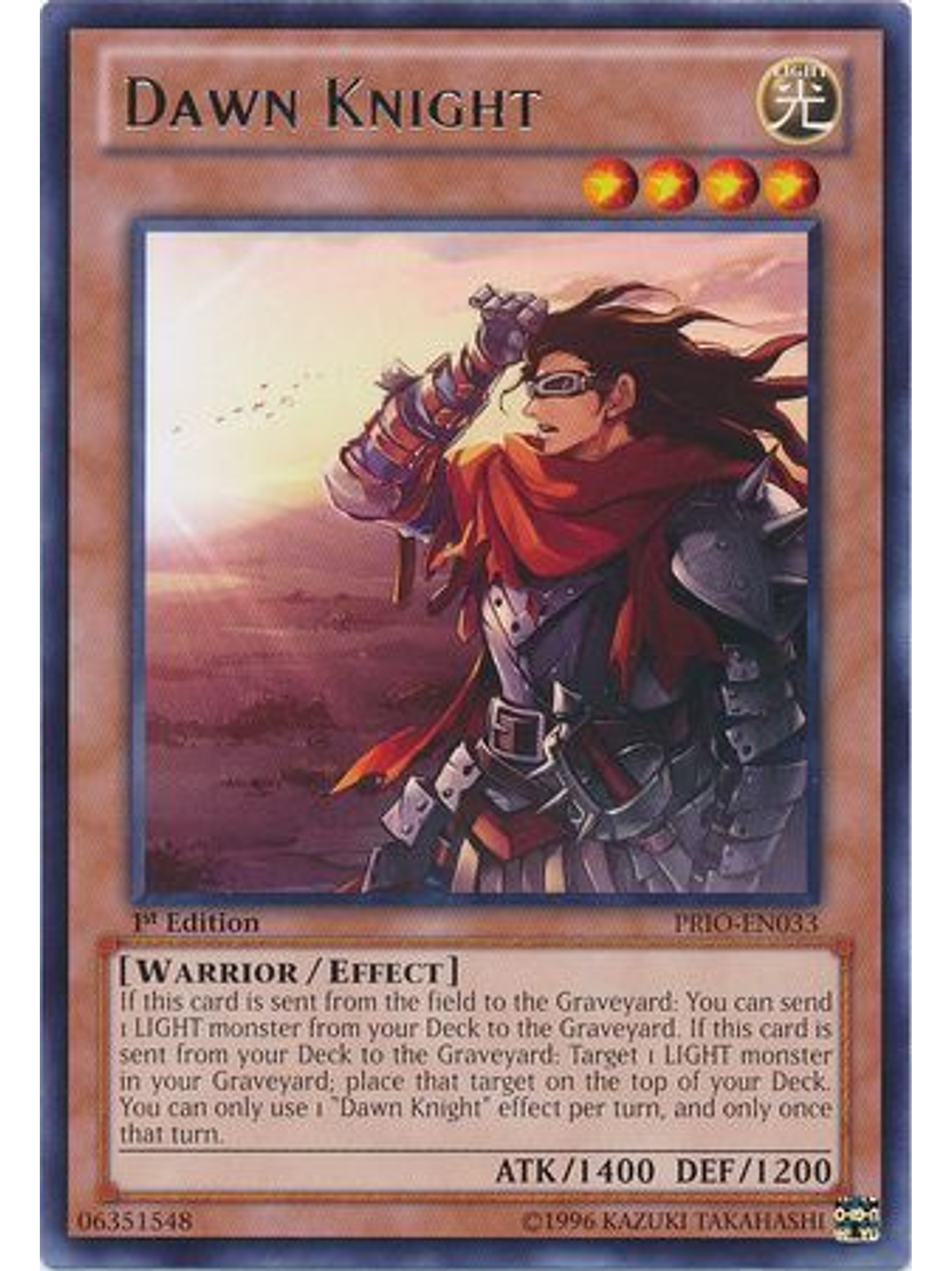 Dawn Knight - PRIO-EN033 - Rare 1st Edition 1