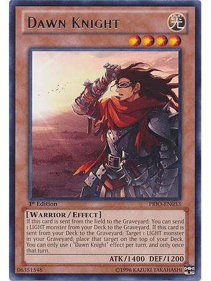 Dawn Knight - PRIO-EN033 - Rare 1st Edition