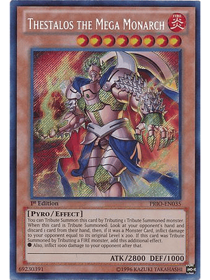 Thestalos the Mega Monarch - PRIO-EN035 - Secret Rare 1st Edition
