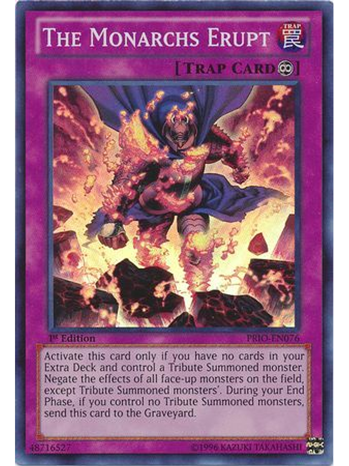 The Monarchs Erupt - PRIO-EN076 - Super Rare 1st Edition 1