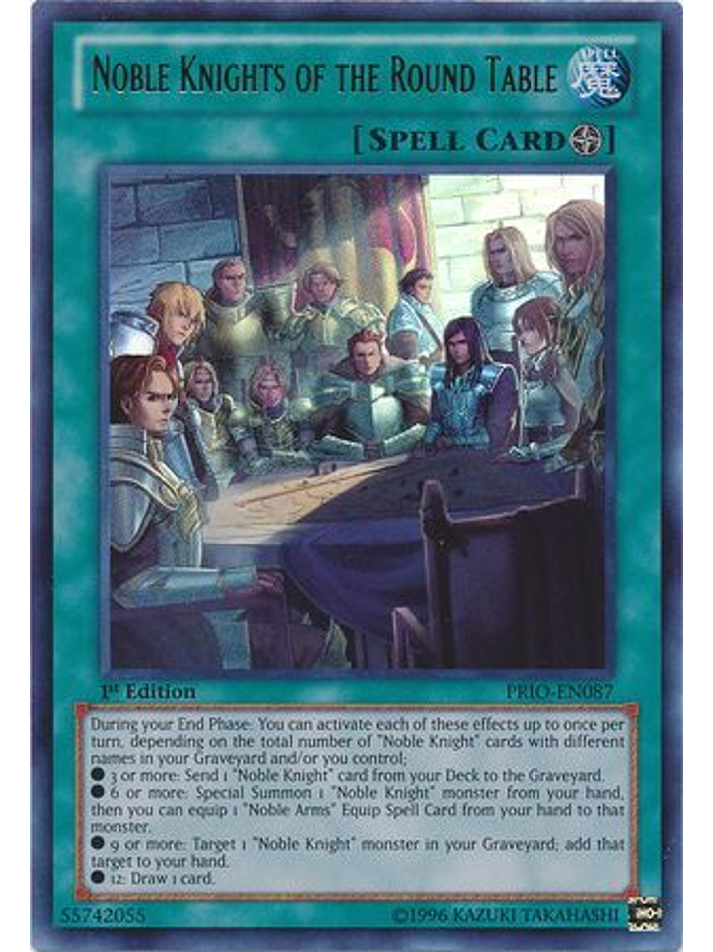 Noble Knights of the Round Table - PRIO-EN087 - Ultra Rare 1st Edition 1