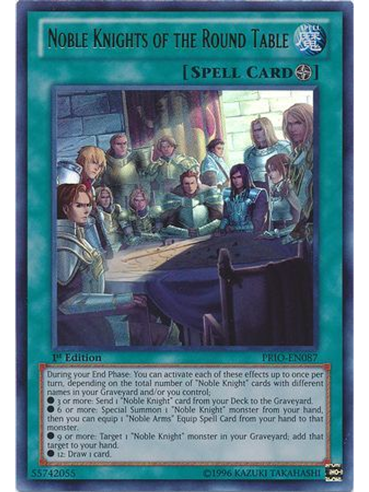 Noble Knights of the Round Table - PRIO-EN087 - Ultra Rare 1st Edition 1