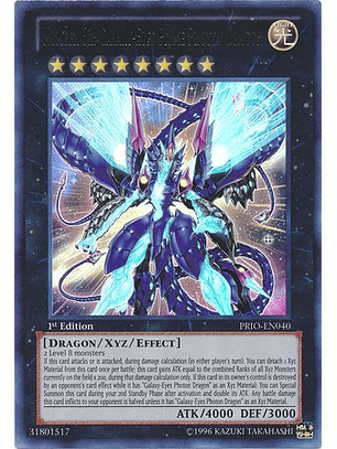 Number 62: Galaxy-Eyes Prime Photon Dragon - PRIO-EN040 - Ultra Rare 1st Edition