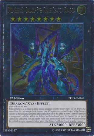 Number 62: Galaxy-Eyes Prime Photon Dragon - PRIO-EN040 1st Edition - Ultimate Rare