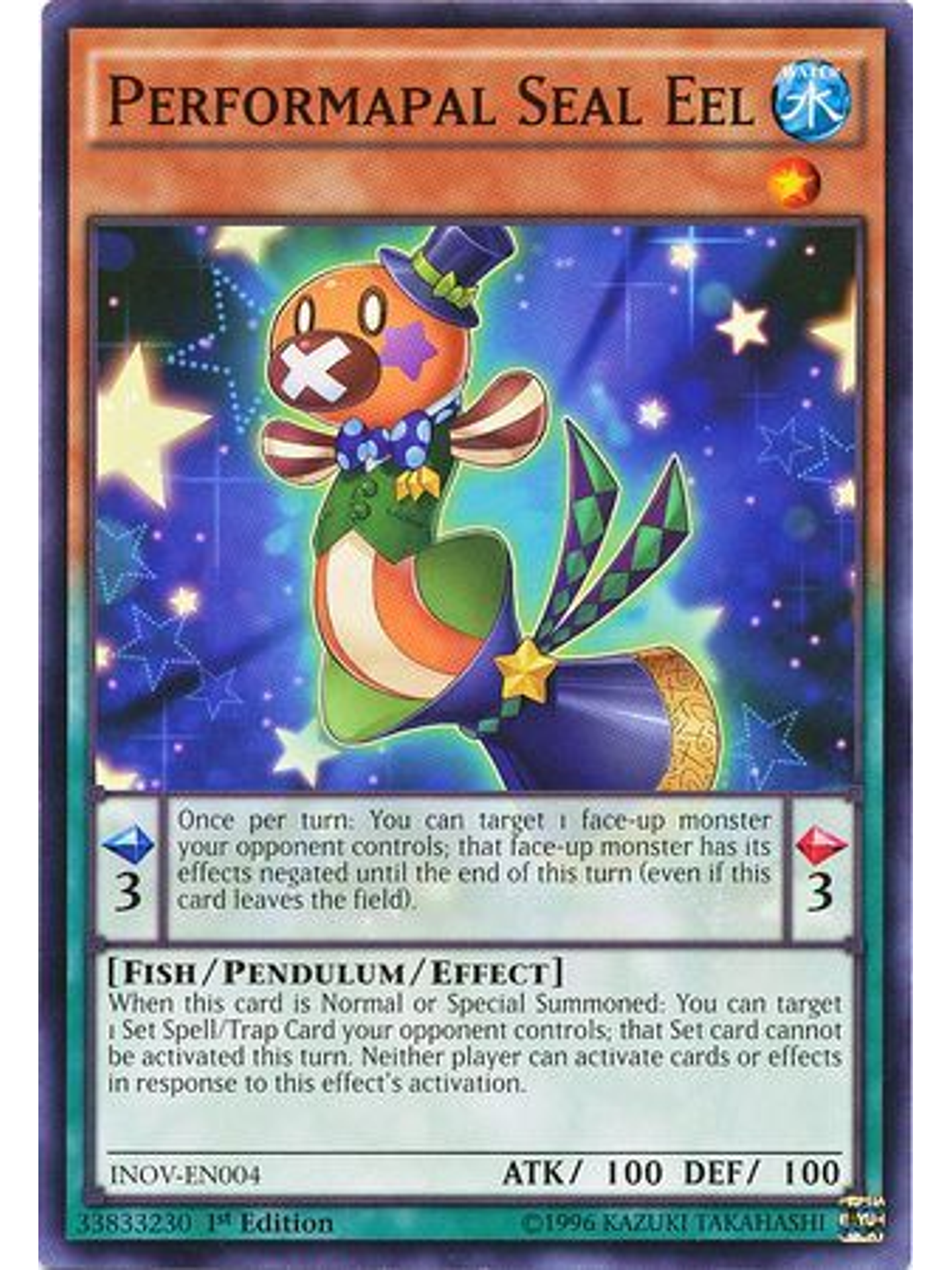 Performapal Seal Eel - inov-en004 - Common 1st Edition 1