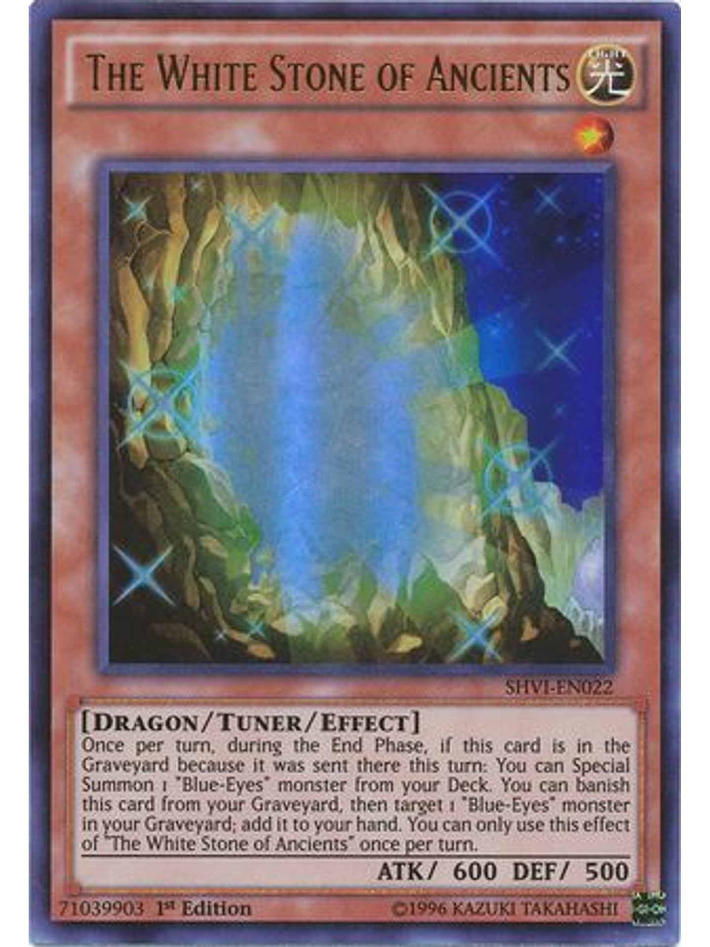 The White Stone of Ancients - SHVI-EN022 - Ultra Rare 1st Edition 1