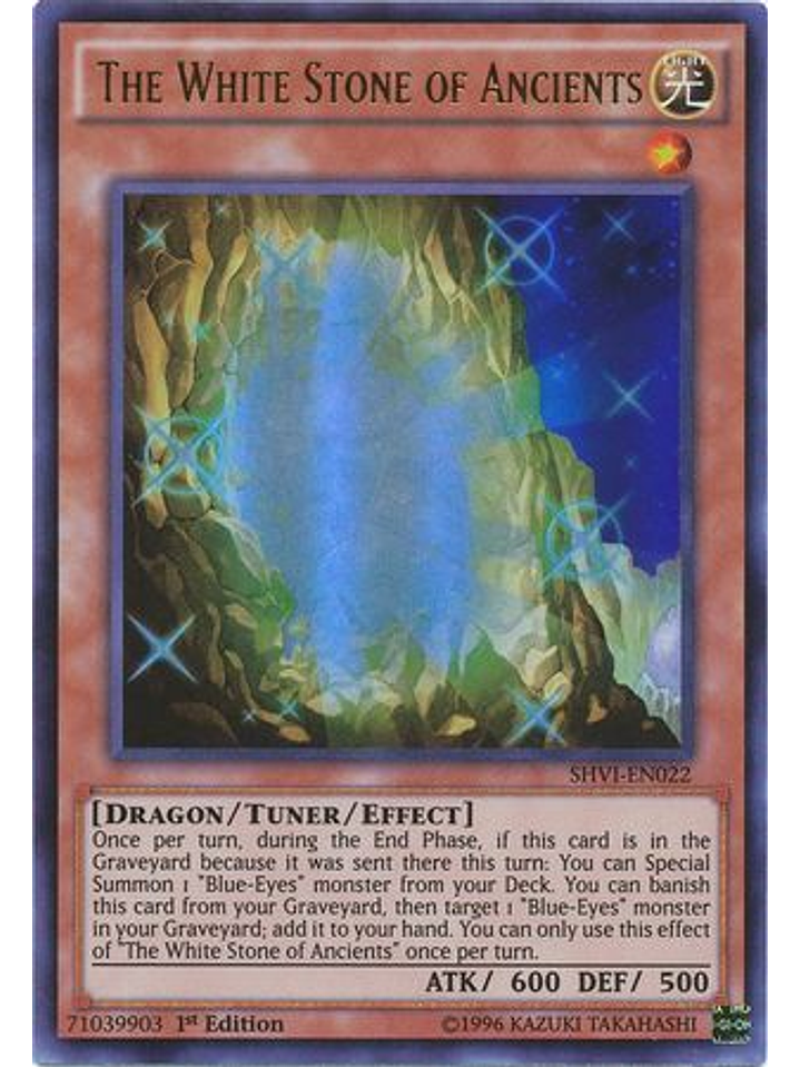 The White Stone of Ancients - SHVI-EN022 - Ultra Rare 1st Edition 1