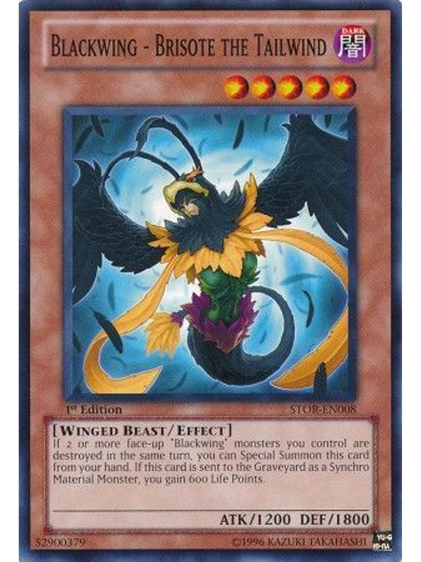 Blackwing - Brisote the Tailwind - STOR-EN008 - Common 1st Edition 1