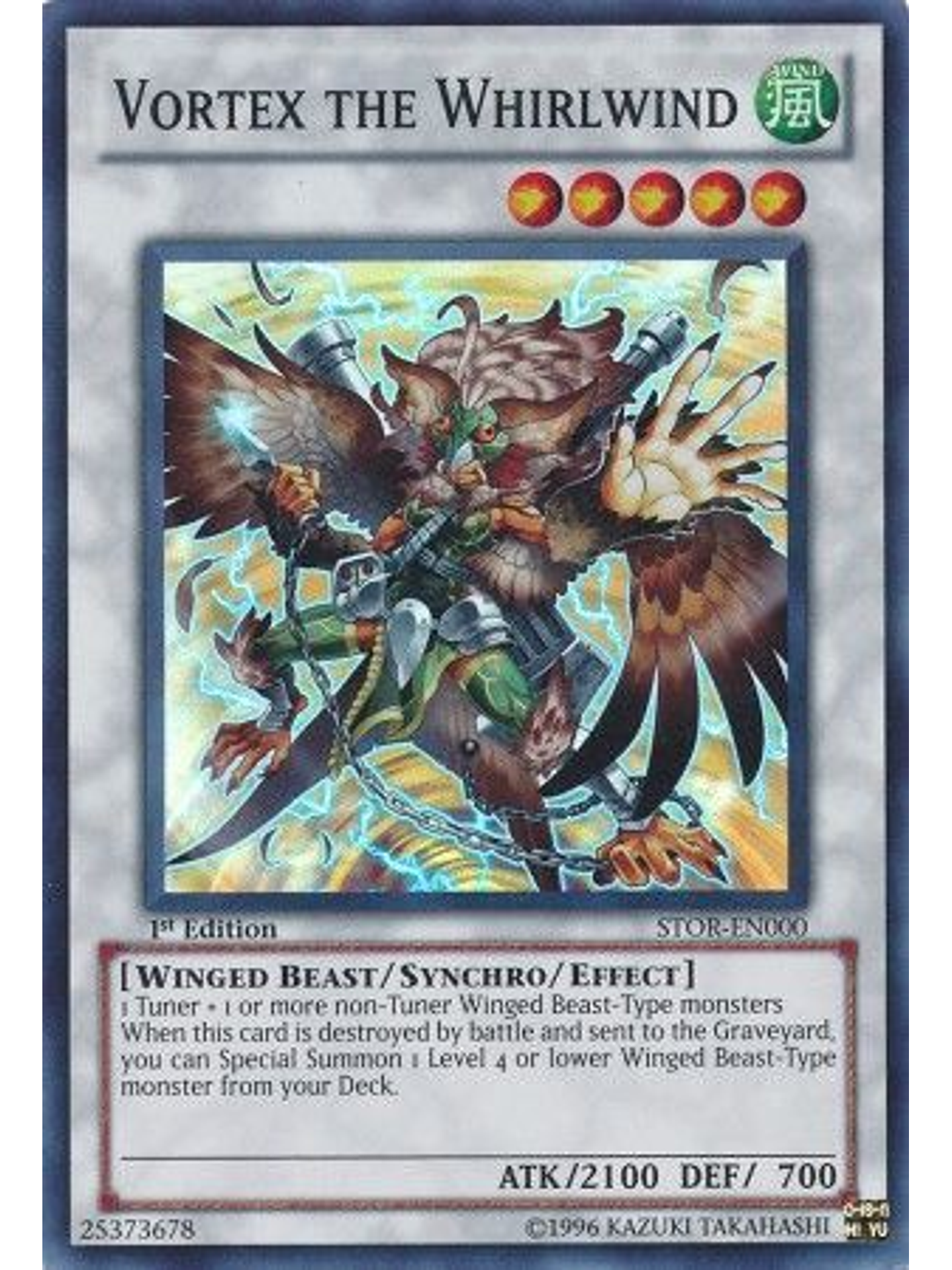 Vortex the Whirlwind - STOR-EN000 - Super Rare 1st Edition 1
