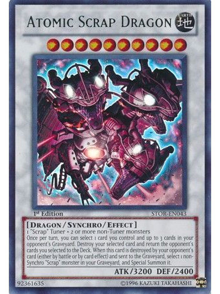 Atomic Scrap Dragon - STOR-EN043 - Ultra Rare 1st Edition 1
