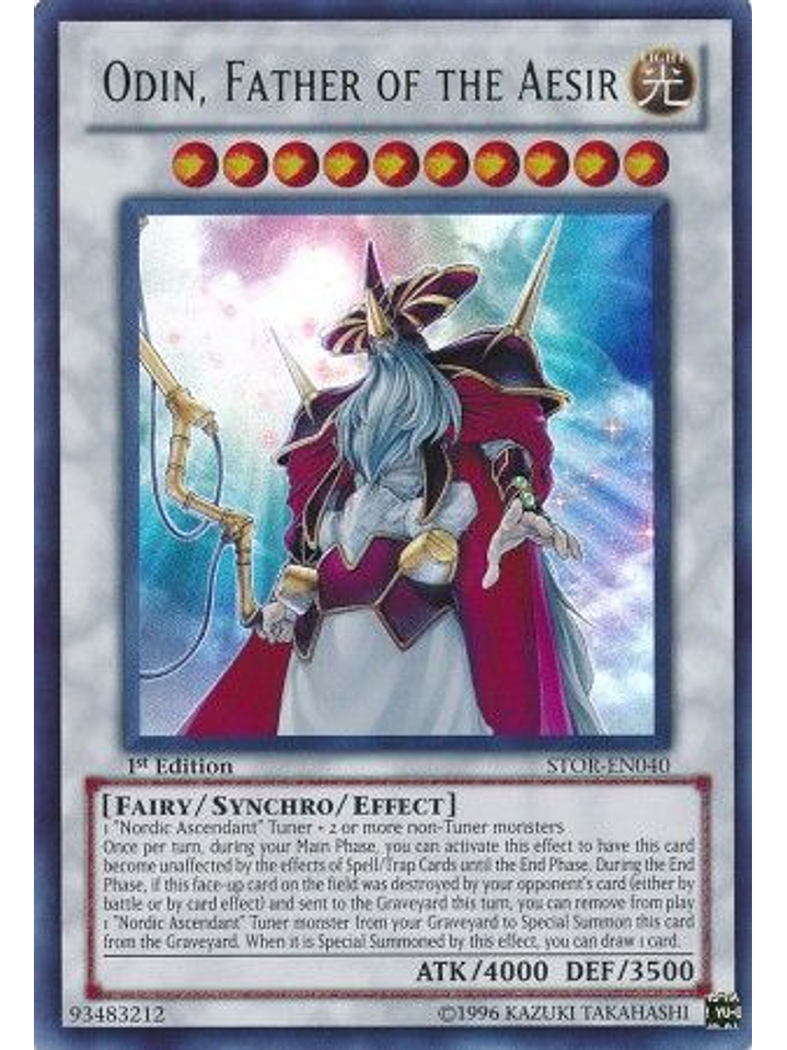 Odin, Father of the Aesir - STOR-EN040 - Ultra Rare 1st Edition 1