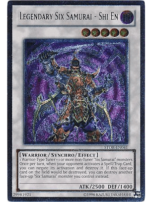 Legendary Six Samurai - Shi En - STOR-EN041 1st Edition - Ultimate Rare