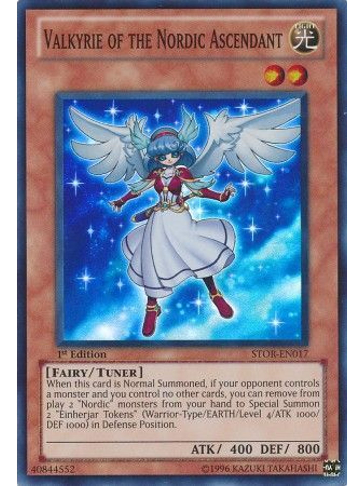 Valkyrie of the Nordic Ascendant - STOR-EN017 - Super Rare 1st Edition 1