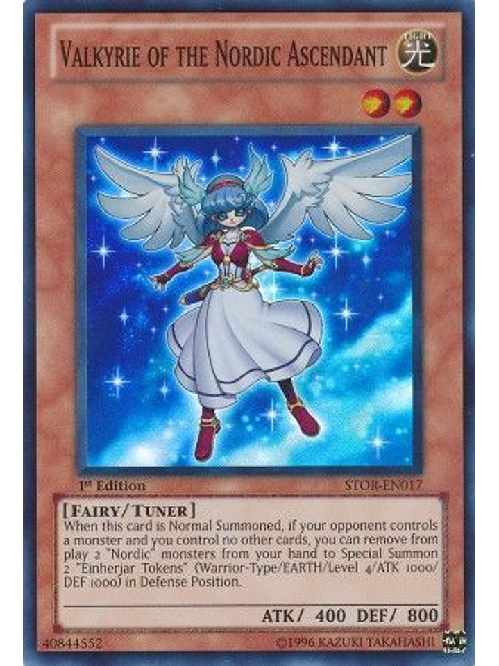 Valkyrie of the Nordic Ascendant - STOR-EN017 - Super Rare 1st Edition 1