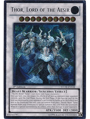 Thor, Lord of the Aesir - STOR-EN038 1st Edition - Ultimate Rare