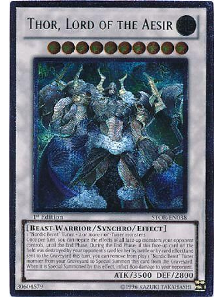 Thor, Lord of the Aesir - STOR-EN038 1st Edition - Ultimate Rare 1