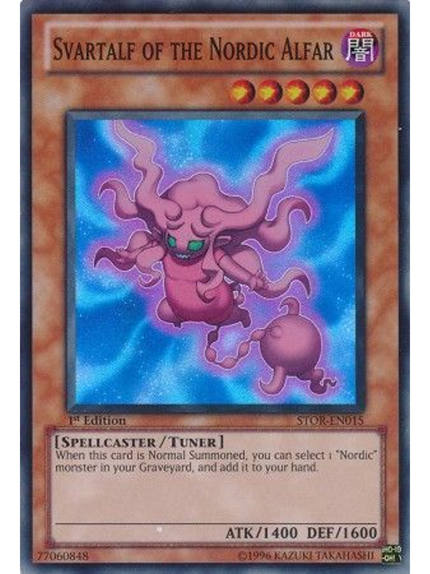 Svartalf of the Nordic Alfar - STOR-EN015 - Super Rare 1st Edition 1