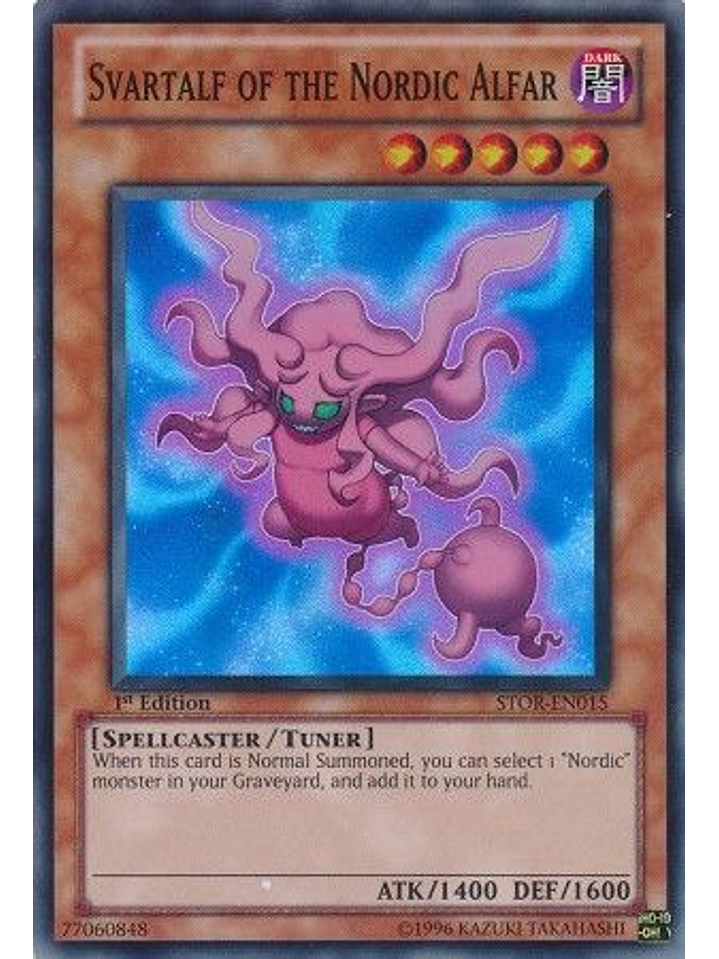 Svartalf of the Nordic Alfar - STOR-EN015 - Super Rare 1st Edition 1