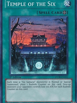 Temple of the Six - STOR-EN051 - Super Rare 1st Edition