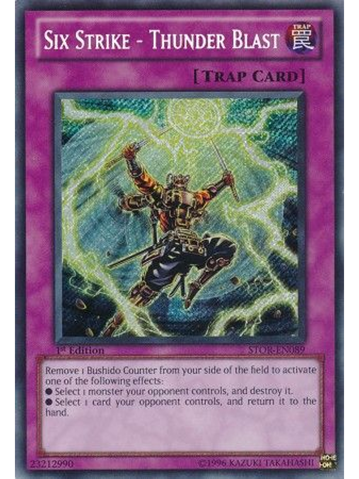 Six Strike - Thunder Blast - STOR-EN089 - Secret Rare 1st Edition 1