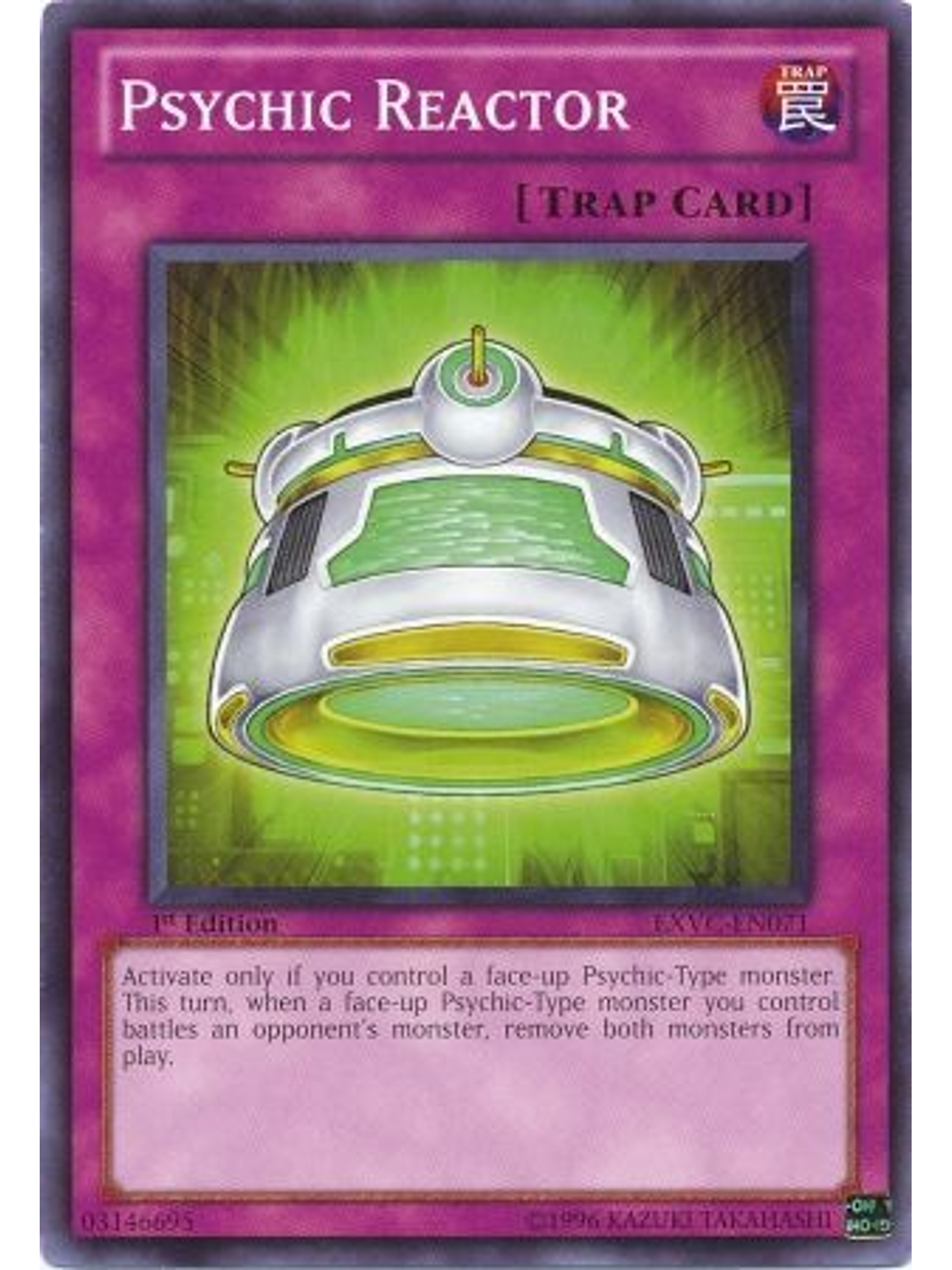 Psychic Reactor - EXVC-EN071 - Common 1st Edition 1