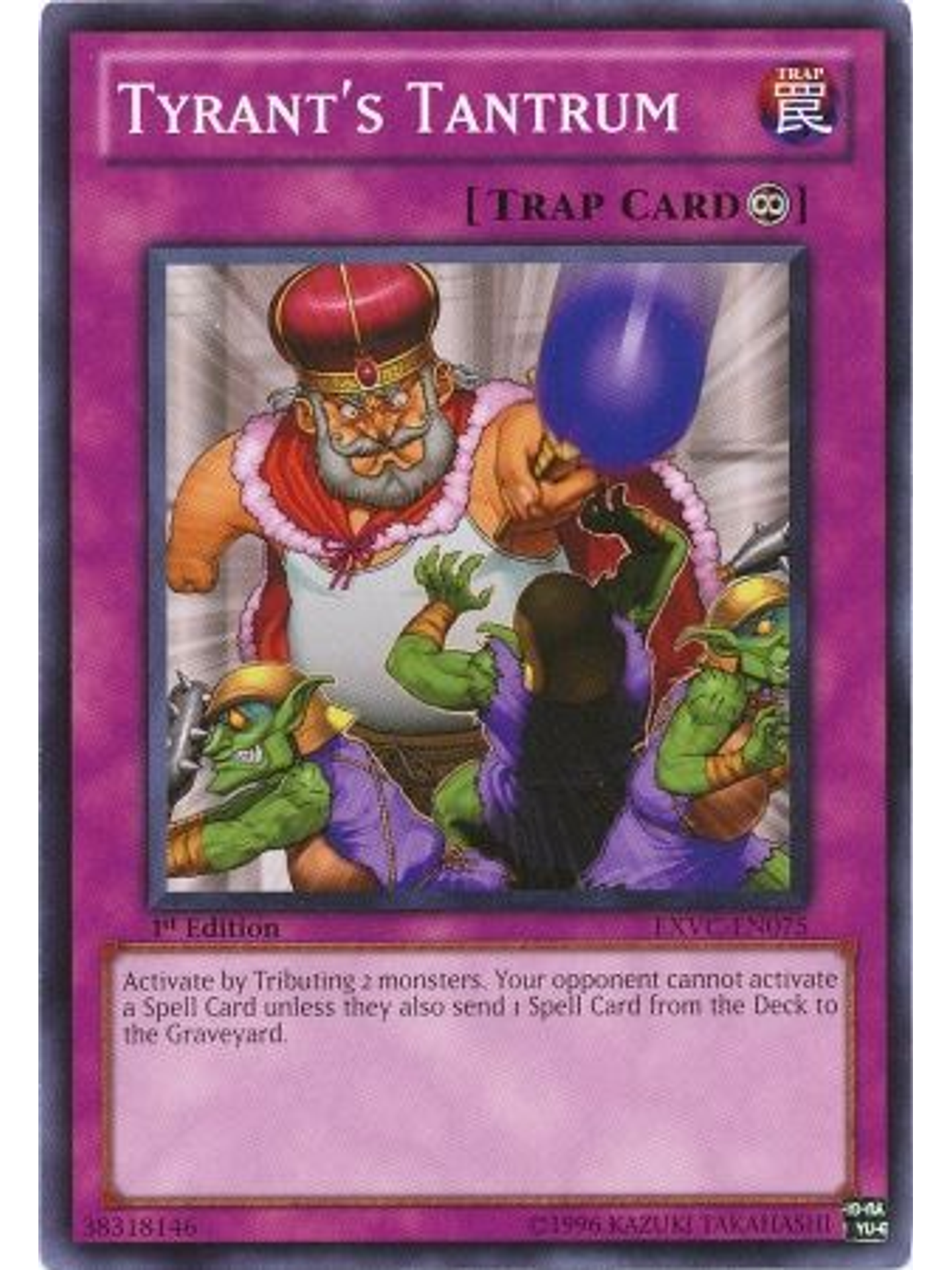 Tyrant's Tantrum - EXVC-EN075 - Common 1st Edition 1