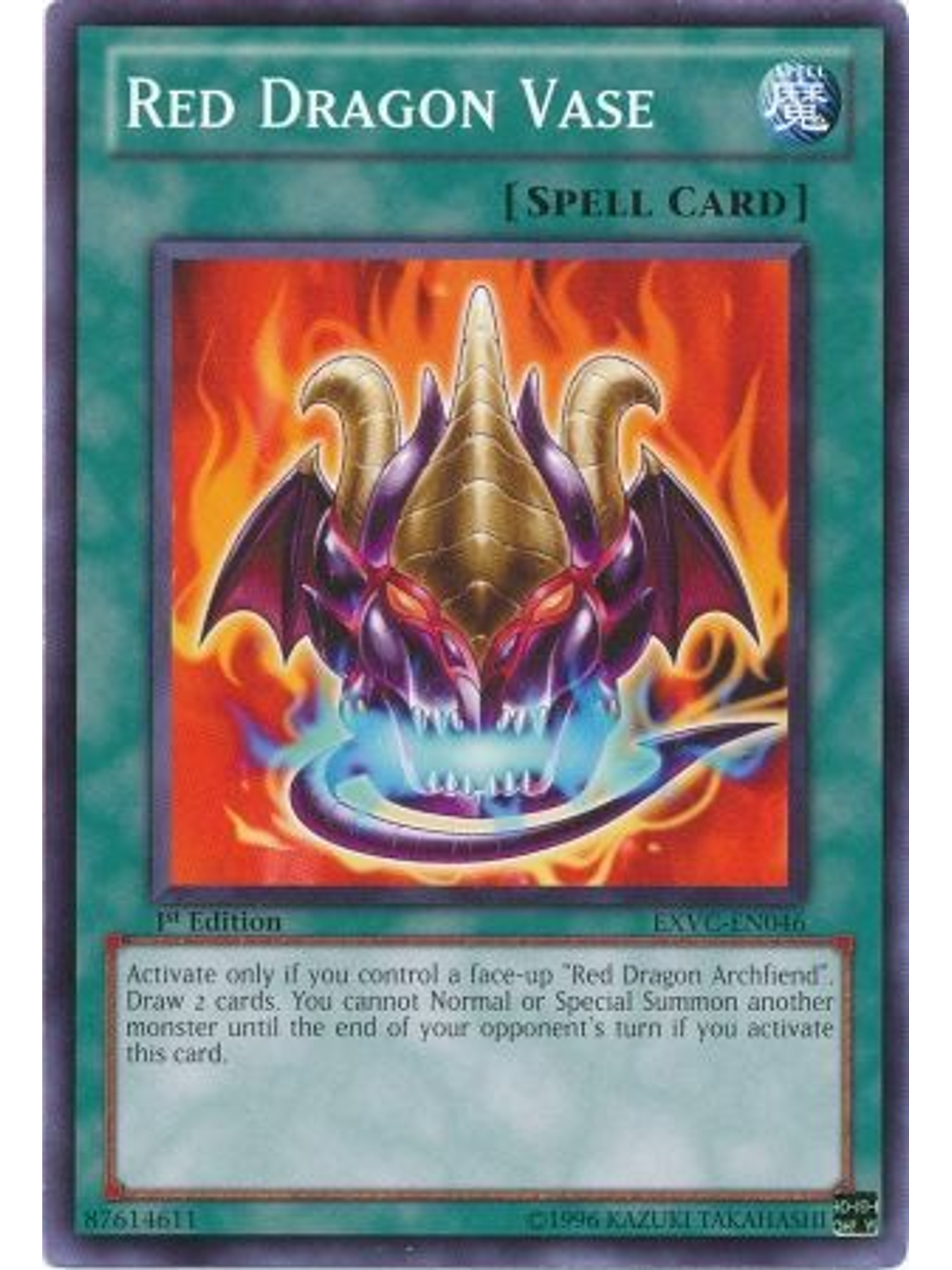 Red Dragon Vase - EXVC-EN046 - Common 1st Edition 1