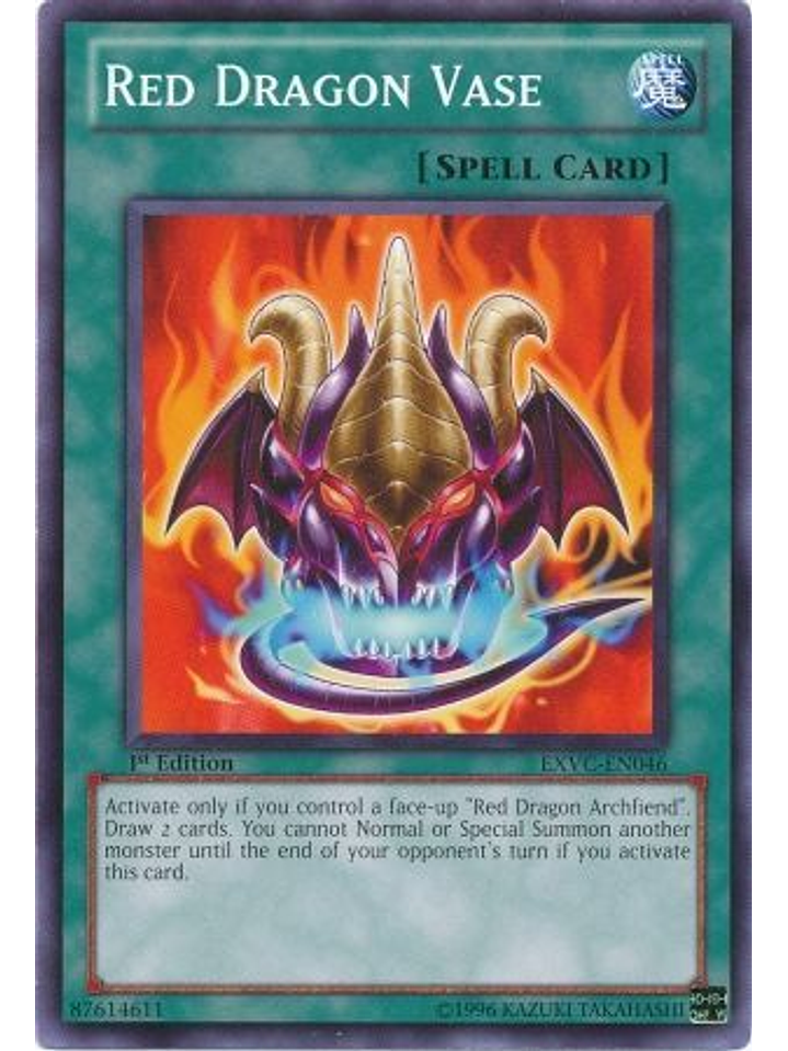 Red Dragon Vase - EXVC-EN046 - Common 1st Edition 1