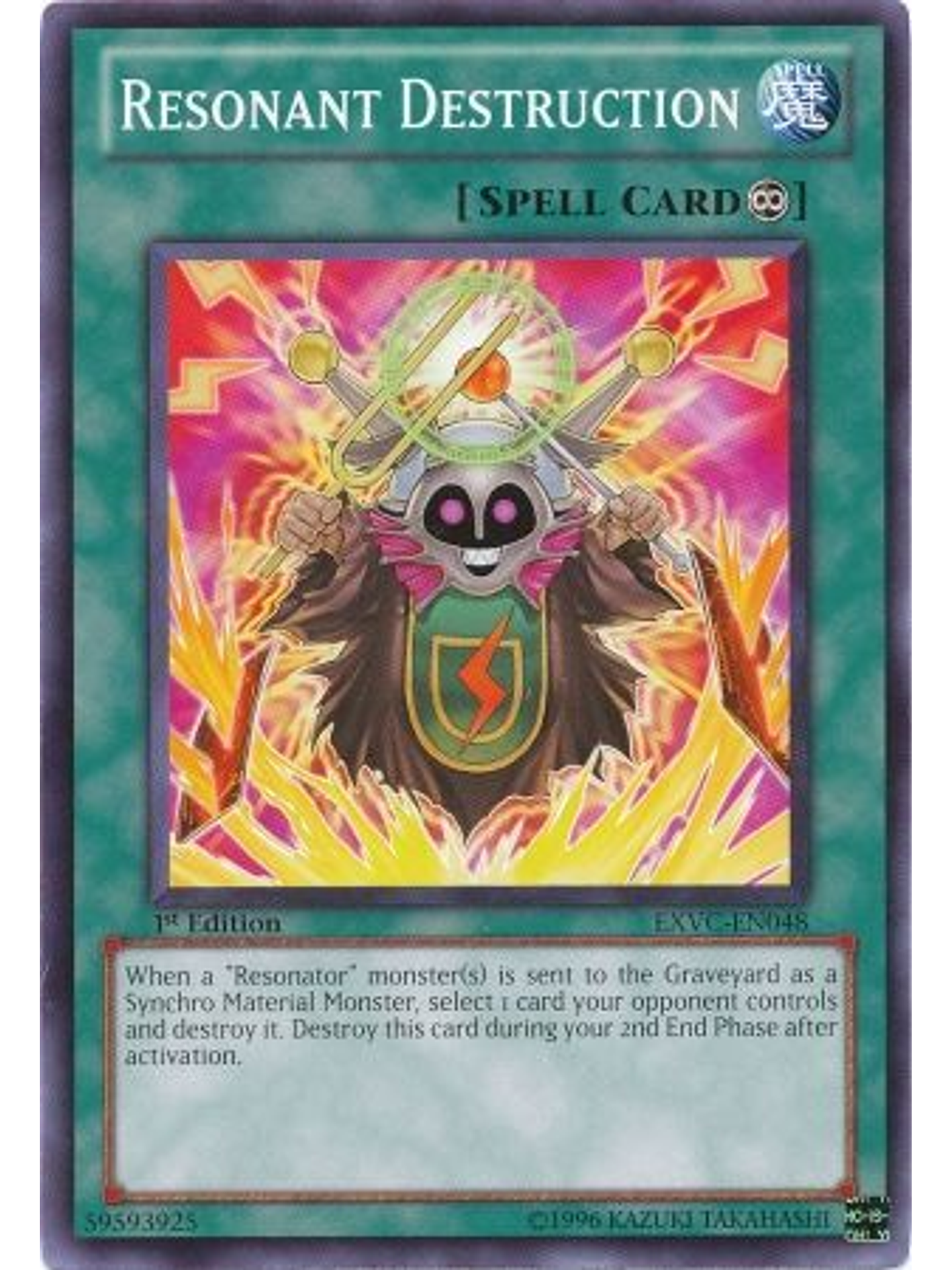 Resonant Destruction - EXVC-EN048 - Common 1st Edition 1