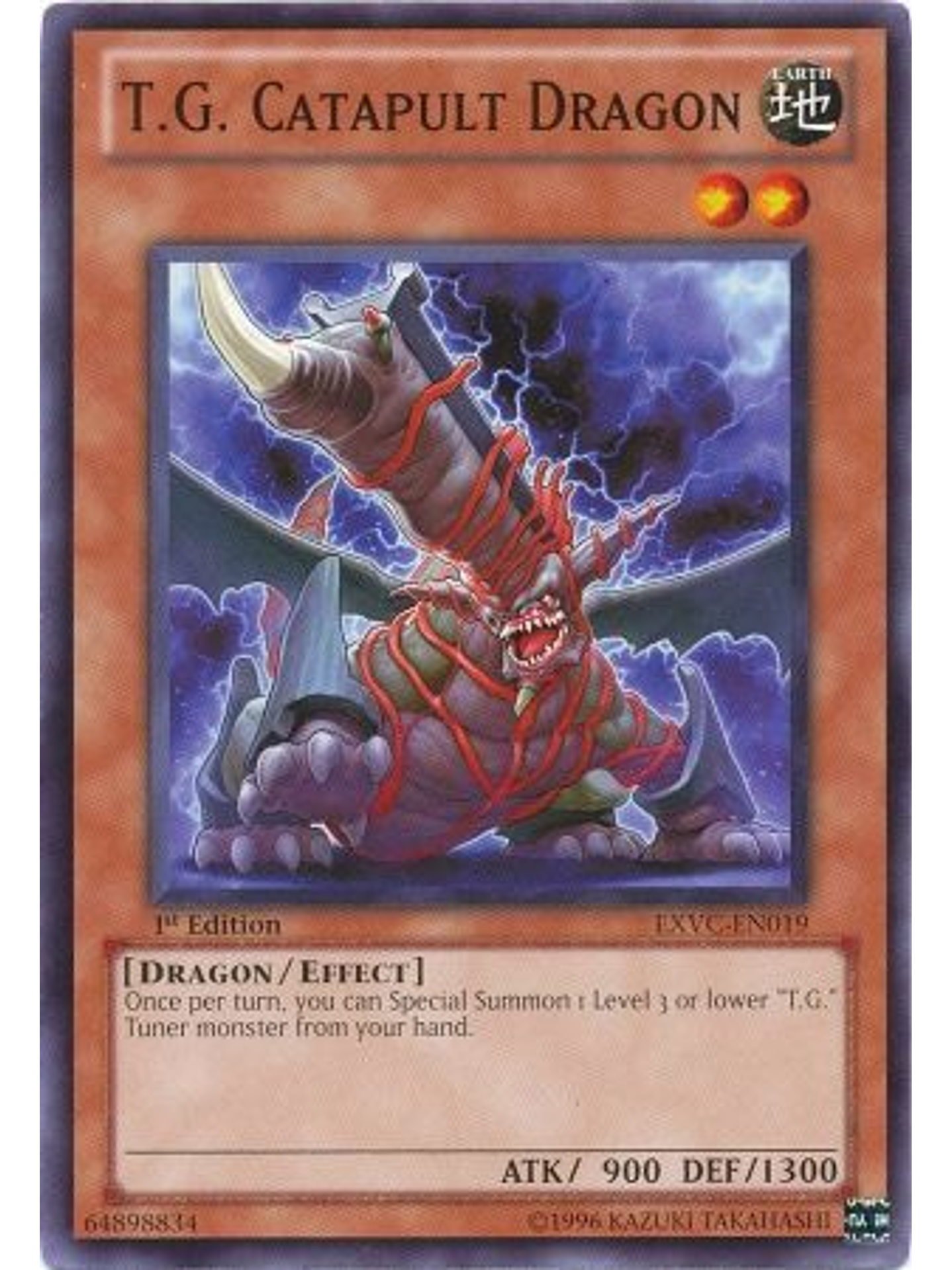 T.G. Catapult Dragon - EXVC-EN019 - Common 1st Edition 1