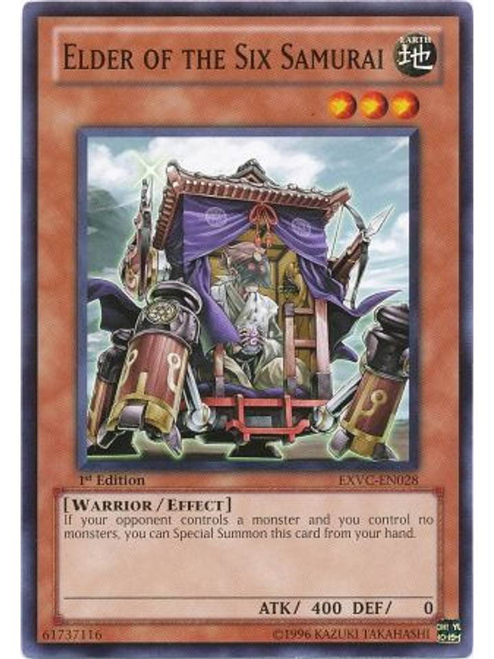 Elder of the Six Samurai - EXVC-EN028 - Common 1st Edition 1