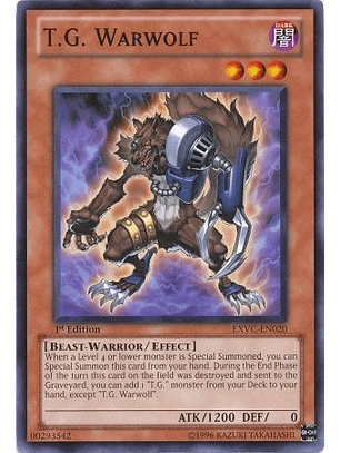 T.G. Warwolf - EXVC-EN020 - Common 1st Edition