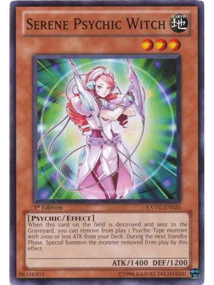 Serene Psychic Witch - EXVC-EN026 - Common 1st Edition 1
