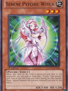 Serene Psychic Witch - EXVC-EN026 - Common 1st Edition