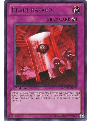 Brain Hazard - EXVC-EN072 - Rare 1st Edition