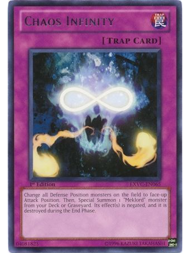 Chaos Infinity - EXVC-EN065 - Rare 1st Edition 1