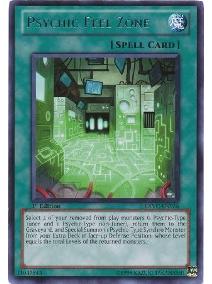 Psychic Feel Zone - EXVC-EN056 - Rare 1st Edition 1
